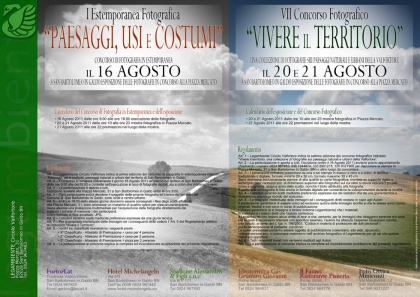 Manifesto Estemporanea e Concorso Fotografico "Vivere il Territorio" 2011